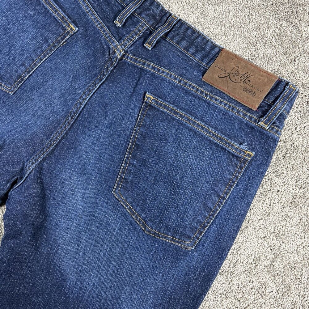Johnston & Murphy Jeans Mens 38x30 Blue Regular Fit Straight Leg Denim